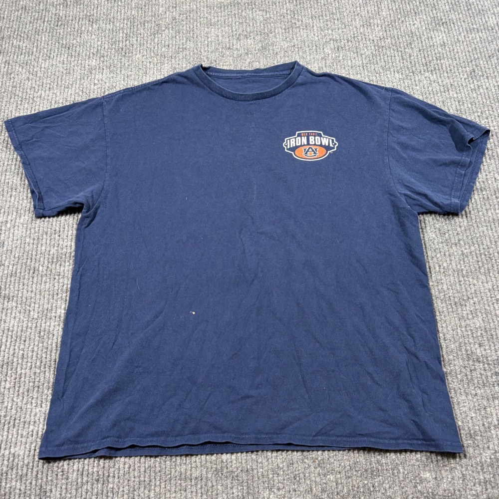 Auburn Tigers Shirt Mens XL 2019 Iron Bowl Champions Navy Blue Pain on Plains